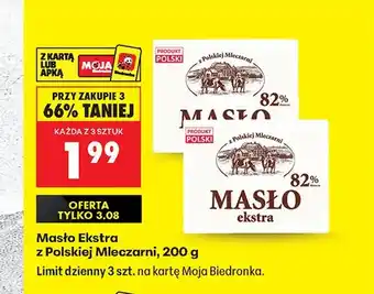 Biedronka Masło Ekstra z Polskiej Mleczarni oferta