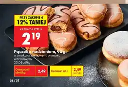 Biedronka Pączek z nadzieniem o smaku waniliowym oferta