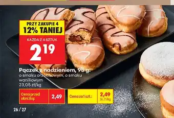 Biedronka Pączek z nadzieniem o smaku waniliowym oferta