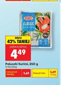 Biedronka Paluszki Surimi Vici Classic oferta