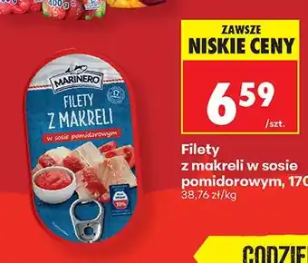 Biedronka Filety z makreli w sosie pomidorowym Marinero oferta