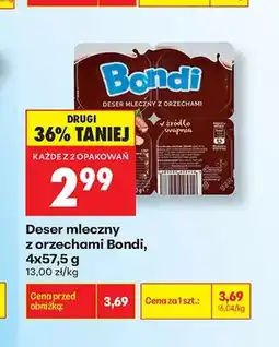 Biedronka Deser mleczny z orzechami Bondi 4-pak oferta