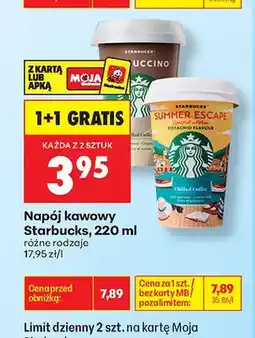 Biedronka Napój kawowy Starbucks Summer Escape Pistachio Flavour oferta