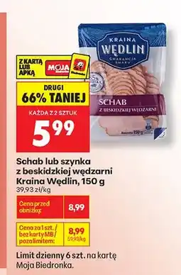 Biedronka Szynka z beskidzkiej wędzarni Kraina Wędlin oferta