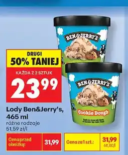 Biedronka Lody Ben&Jerry's Cookie Dough oferta