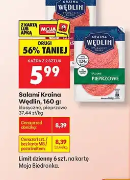 Biedronka Salami klasyczne Kraina Wędlin oferta