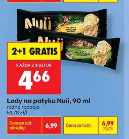 Biedronka Lody na patyku Nuii Coconut & Indian Mango oferta