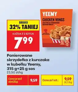 Biedronka Panierowane skrzydełka z kurczaka w kubełku Yeemy oferta