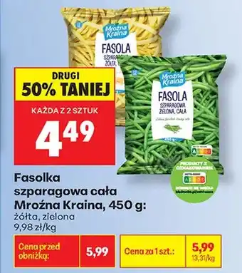 Biedronka Fasolka szparagowa cała żółta Mroźna Kraina oferta