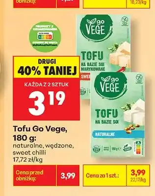 Biedronka Tofu naturalne Go Vege oferta