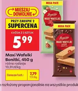 Biedronka Maxi Wafelki kakaowe Bonitki oferta