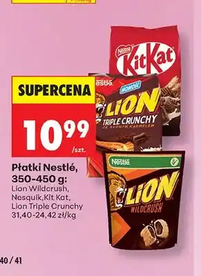 Biedronka Płatki śniadaniowe Nestlé Lion Wildcrush oferta