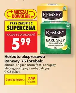 Biedronka Herbata ekspresowa Remsey English Breakfast oferta