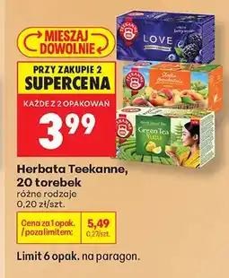 Biedronka Herbata Teekanne Słodka Brzoskwinia oferta