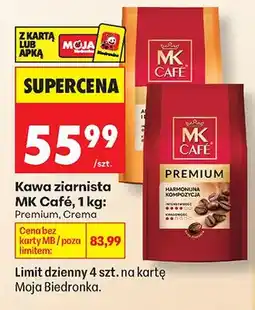 Biedronka Kawa ziarnista MK Café Premium oferta