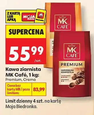 Biedronka Kawa ziarnista MK Café Premium oferta