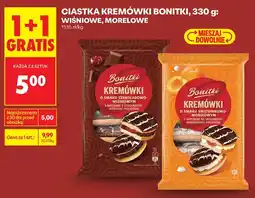 Biedronka Ciastka kremówki Bonitki wiśniowe oferta