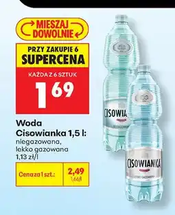 Biedronka Woda Cisowianka niegazowana oferta