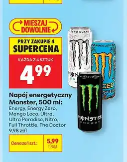 Biedronka Napój energetyczny Monster Energy Zero oferta