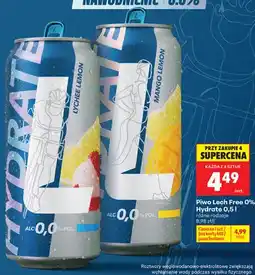 Biedronka Piwo bezalkoholowe Lech Free Hydrate Mango Lemon oferta