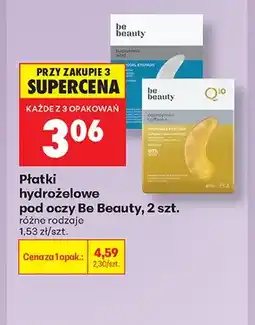 Biedronka Płatki hydrożelowe pod oczy Be Beauty Hyaluronic Acid oferta