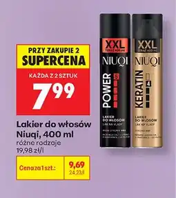 Biedronka Lakier do włosów Niuqi Power oferta