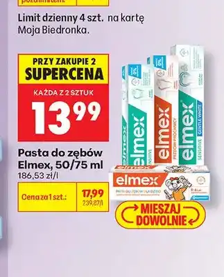 Biedronka Pasta do zębów Elmex Sensitive oferta