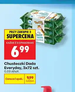 Biedronka Chusteczki nawilżane Dada Everyday 3-pak oferta