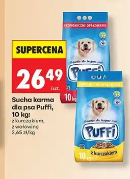 Biedronka Sucha karma dla psa Puffi z wołowiną oferta