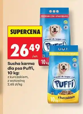 Biedronka Sucha karma dla psa Puffi z wołowiną oferta