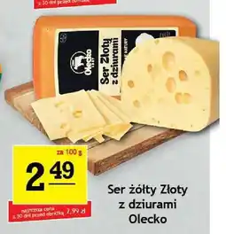Gram Market Ser żółty Złoty z dziurami Olecko oferta