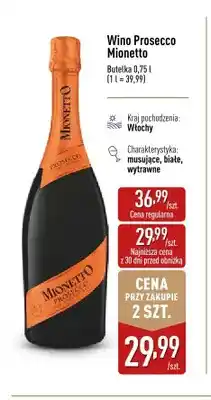 ALDI Wino Prosecco Mionetto oferta