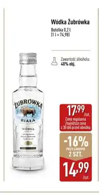 ALDI Wódka Żubrówka Biała oferta