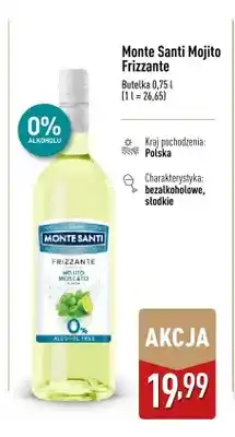 ALDI Wino bezalkoholowe Monte Santi Mojito Frizzante oferta
