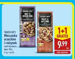 ALDI Mieszanka orzechów i rodzynek Trader Joe's Classic oferta