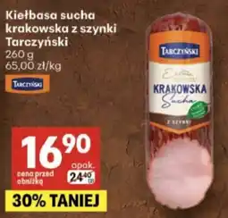 Delikatesy Centrum Kiełbasa Sucha Krakowska z Szynek Tarczyński oferta