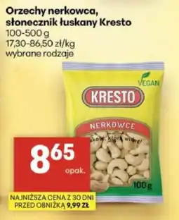 Delikatesy Centrum Orzechy nerkowca, słonecznik łuskany Kresto oferta