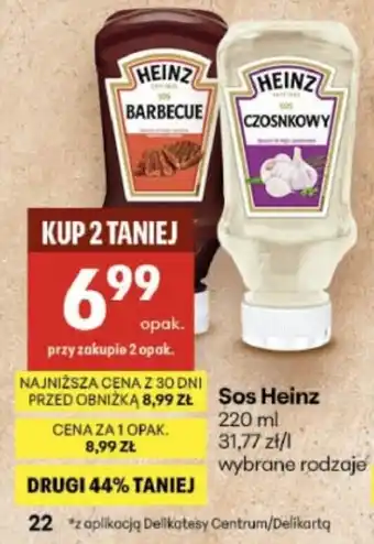 Delikatesy Centrum Sos Heinz oferta