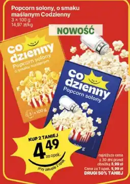 Delikatesy Centrum Popcorn solony o smaku maślanym Codzienny oferta
