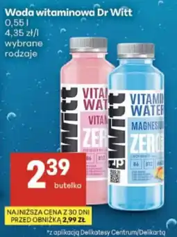 Delikatesy Centrum Woda witaminowa Dr Witt oferta