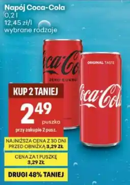 Delikatesy Centrum Napój Coca-Cola oferta