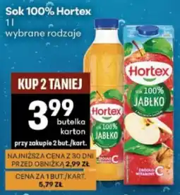 Delikatesy Centrum Sok 100% Hortex oferta