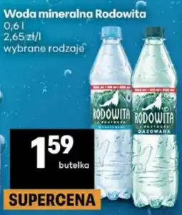 Delikatesy Centrum Woda mineralna Rodowita oferta