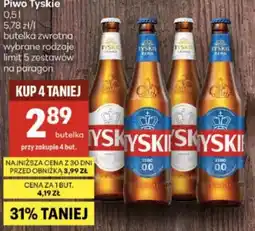 Delikatesy Centrum Piwo Tyskie Zero oferta