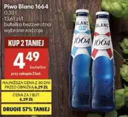 Delikatesy Centrum Piwo Blanc 1664 oferta