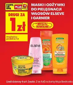Biedronka Maski i odżywki do pielęgnacji włosów Elseve i Garnier oferta