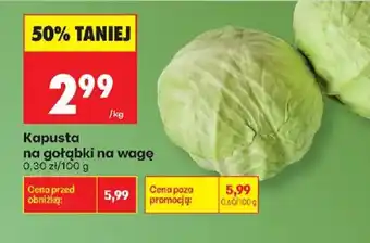 Biedronka Kapusta na gołąbki oferta