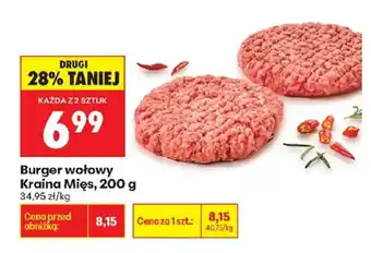 Biedronka Burger wołowy Kraina Mięs oferta