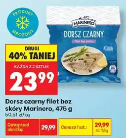 Biedronka Dorsz czarny filet bez skóry Marinero oferta