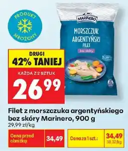 Biedronka Filet z morszczuka argentyńskiego bez skóry Marinero oferta